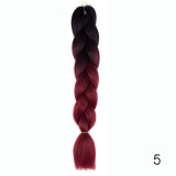 Hair Braid Synthetic Crochet Hair Extensions Jumbo False Braid Ombre Braiding Hair Pink Grey Blue Color Dreadlocks Kanekalon