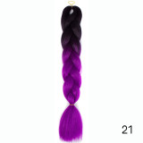 Hair Braid Synthetic Crochet Hair Extensions Jumbo False Braid Ombre Braiding Hair Pink Grey Blue Color Dreadlocks Kanekalon