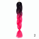Hair Braid Synthetic Crochet Hair Extensions Jumbo False Braid Ombre Braiding Hair Pink Grey Blue Color Dreadlocks Kanekalon