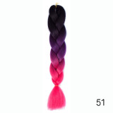 Hair Braid Synthetic Crochet Hair Extensions Jumbo False Braid Ombre Braiding Hair Pink Grey Blue Color Dreadlocks Kanekalon