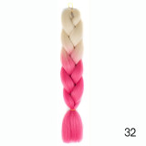 Hair Braid Synthetic Crochet Hair Extensions Jumbo False Braid Ombre Braiding Hair Pink Grey Blue Color Dreadlocks Kanekalon