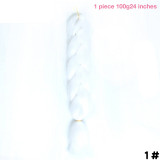 MANWEI 100g 24 Inch Synthetic Braiding Ombre Color Synthetic Hair Extension Crochet Twist Jumbo Braiding Kanekalon Hair