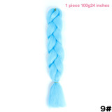 MANWEI 100g 24 Inch Synthetic Braiding Ombre Color Synthetic Hair Extension Crochet Twist Jumbo Braiding Kanekalon Hair