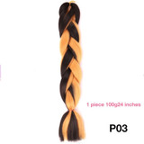 MANWEI 100g 24 Inch Synthetic Braiding Ombre Color Synthetic Hair Extension Crochet Twist Jumbo Braiding Kanekalon Hair