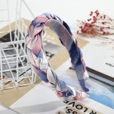 Haimeikang Fashion New Bezel Headband Hairbands For Women Twist Braid Hair Hoop Gold Velvet Winter Thickening Hair Accessories
