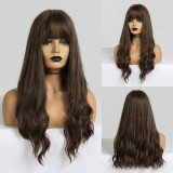 EASIHAIR Long Black to Brown Ombre Wigs Synthetic Wigs For Black/White Women Glueless Wavy Cosplay Wigs Heat Resistant Daily Wig EASIHAIR Long Black to Brown Ombre Wigs Synthetic Wigs For Black/White Women Glueless Wavy Cosplay Wigs Heat Resistant Daily Wig