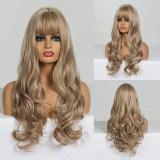 EASIHAIR Long Black to Brown Ombre Wigs Synthetic Wigs For Black/White Women Glueless Wavy Cosplay Wigs Heat Resistant Daily Wig EASIHAIR Long Black to Brown Ombre Wigs Synthetic Wigs For Black/White Women Glueless Wavy Cosplay Wigs Heat Resistant Daily Wig