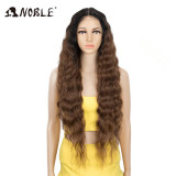 Noble Synthetic Lace Front Wig 30 Inch Long Wavy Wig Ombre Blonde Wig Lace Front Wigs For Black Women Cosplay Lace Front Wig