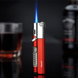 Torch Jet Lighter Windproof Gas Window Metal Lighter Inflatable