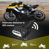 USB Motorcycle Bluetooth Earphone FM Automatic Answer Waterproof Noise Reduction Earbud Headset