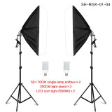 50cm*70cm Softbox Lighting Kit Photography Studio Light