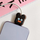 1PC Cute Cartoon Animal Cable Protector For iPhone USB Cable Bite Chompers Holder