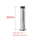 1Pcs 5CM-35CM Furniture Adjustable Cabinet Legs Stainless Steel Furniture Legs