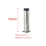 1Pcs 5CM-35CM Furniture Adjustable Cabinet Legs Stainless Steel Furniture Legs
