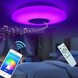 Music LED Ceiling Light Lamp 60W RGB Bluetooth Speaker