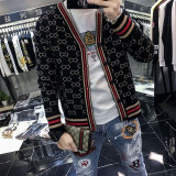 Plaid Sweater Jacket Men 's Cardigan