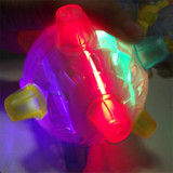 Jumping Activation Ball LED Light Up Music Flashing Bouncing Vibrating Ball Toys Dog Chew