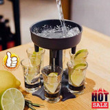 Liquor Dispenser 6 Shot Glass Wine Whisky Beer Dispenser Holder Liquor Dispenser 6 Shot Glass Wine Whisky Beer Dispenser Holder