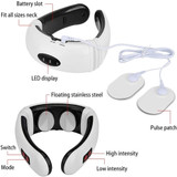 Electric Pulse Neck and Back Massager far-infrared Heating Analgesic Tool for Health Care and Relaxation Electric Pulse Neck and Back Massager far-infrared Heating Analgesic Tool for Health Care and Relaxation