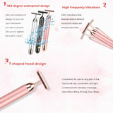 24k Gold Face Lift Bar Roller Vibration Slimming Massager Facial Stick Facial Beauty Skin Care