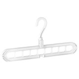 Magic Clothes Hanger Practical Closet Clothes Organizer Hanger Space Saving Plastic 9 Hole