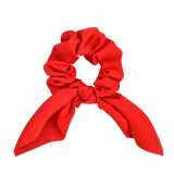 Chiffon Bowknot Elastic Hair Bands For Women Girls Solid Color Scrunchies Headband Hair Ties