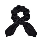 Chiffon Bowknot Elastic Hair Bands For Women Girls Solid Color Scrunchies Headband Hair Ties