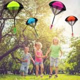 Hand Throwing Mini Soldier Parachute Funny Toy Kid Outdoor Game