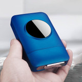 Metal Cigarette Case Box with USB Electronic Lighter Tobacco Storage Case Holder