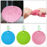 2pcs Multifunctional Round Heat Resistant Silicone Mat Cup Coasters Non-slip Pot Holder Table Placemat