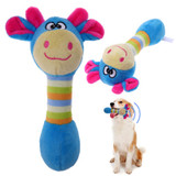 Chew Squeaker Animals Pet Toys Plush Puppy Honking Squirrel For Dogs Cat Chew Squeak Toy