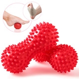 Peanut PVC Yoga Supplies with Thorns Workout Massage Peanut Hand Ball