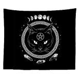 Cat Witchcraft Tapestry Wall Hanging Tapestries Mysterious Divination Baphomet Occult