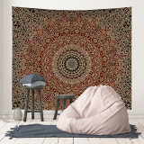 Black Mandala Indian Tapestry Wall Hanging Bohemian