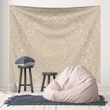 Black Mandala Indian Tapestry Wall Hanging Bohemian