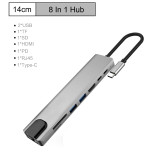 6 in 1 USB Type C Hub Hdmi PD Power Delivery Port 4 USB 3.0 Ports USB C Hub Adapter