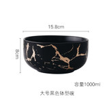 Best Gold Marble Glazes Ceramic Party Tableware Set Porcelain Breakfast Plates