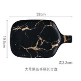 Best Gold Marble Glazes Ceramic Party Tableware Set Porcelain Breakfast Plates