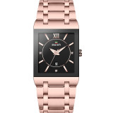 Women's Luxury Bracelet Golden Rose Gold Wrist Watch