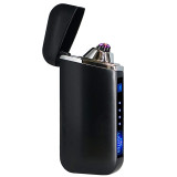 USB Electric Lighter Finger print Touch Fire Plasma Double Arc Lighter Windproof Metal Cigarette Lighter
