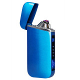 USB Electric Lighter Finger print Touch Fire Plasma Double Arc Lighter Windproof Metal Cigarette Lighter