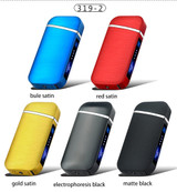 USB Electric Lighter Finger print Touch Fire Plasma Double Arc Lighter Windproof Metal Cigarette Lighter