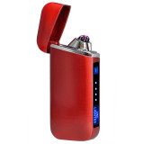 USB Electric Lighter Finger print Touch Fire Plasma Double Arc Lighter Windproof Metal Cigarette Lighter