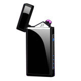 USB Electric Lighter Finger print Touch Fire Plasma Double Arc Lighter Windproof Metal Cigarette Lighter