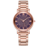 Luxury Diamond Rose Gold Ladies Wrist Watch Magnetic Women Bracelet