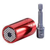 2 Pcs/Set Magic Spanner Grip Multi Function Universal Ratchet Socket 7-19mm Power Drill Adapter