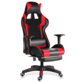 Ergonomic  Computer Office Gaming Lying Lift Swivel Adjustable Footrest Armchair
