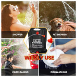 Shower Bag for Camping 5 Gallon/20L Solar Bag with switch Hose & Shower Head
