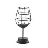LED Retro Bulb Iron Table Wine Bottle Copper Wire Night Lamp