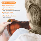 Electric Massage Pillow 8D Head Infrared Heating Neck Massager